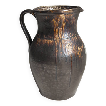 Saint Amand flamed stoneware pitcher