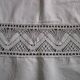 Old single sheet 260x135cm - embroidered back