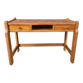 Coiffeuse ou bureau en chêne vintage par Depuydt Belgique, années 1960.