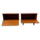 Set of 2 vintage wooden bedside tables/mini cabinets.