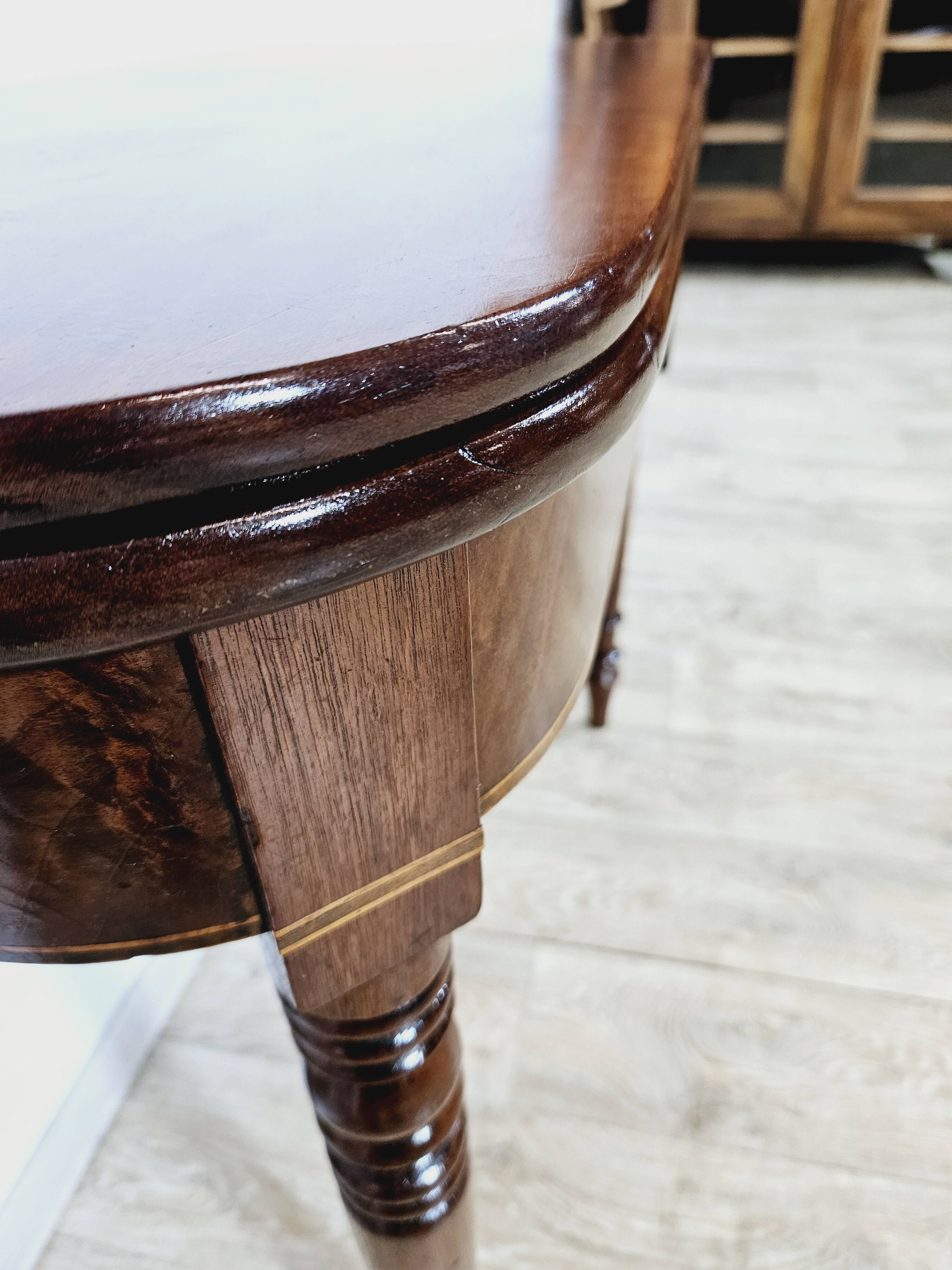 19th century Card Game Table - Mahogany, Biedermeier/Victorian style