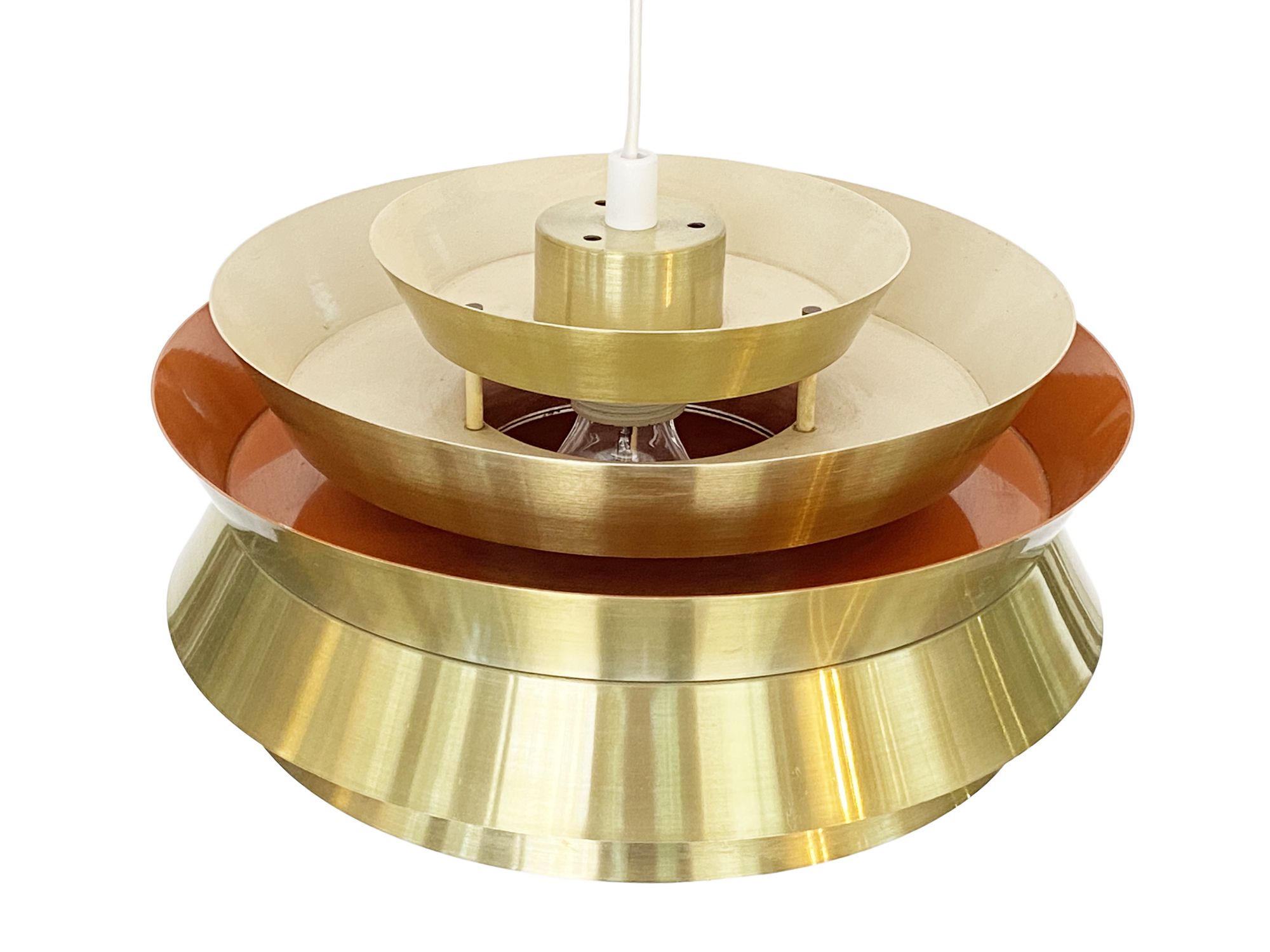 Pendant light "Trava" by Carl Thore for Granhaga Metallindustri. Sweden 1970s