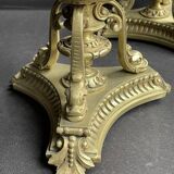 Pair of 19th century candlesticks – Gilt bronze