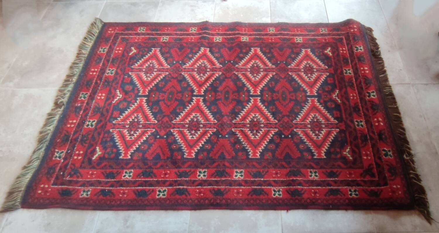 Old pure new wool carpet