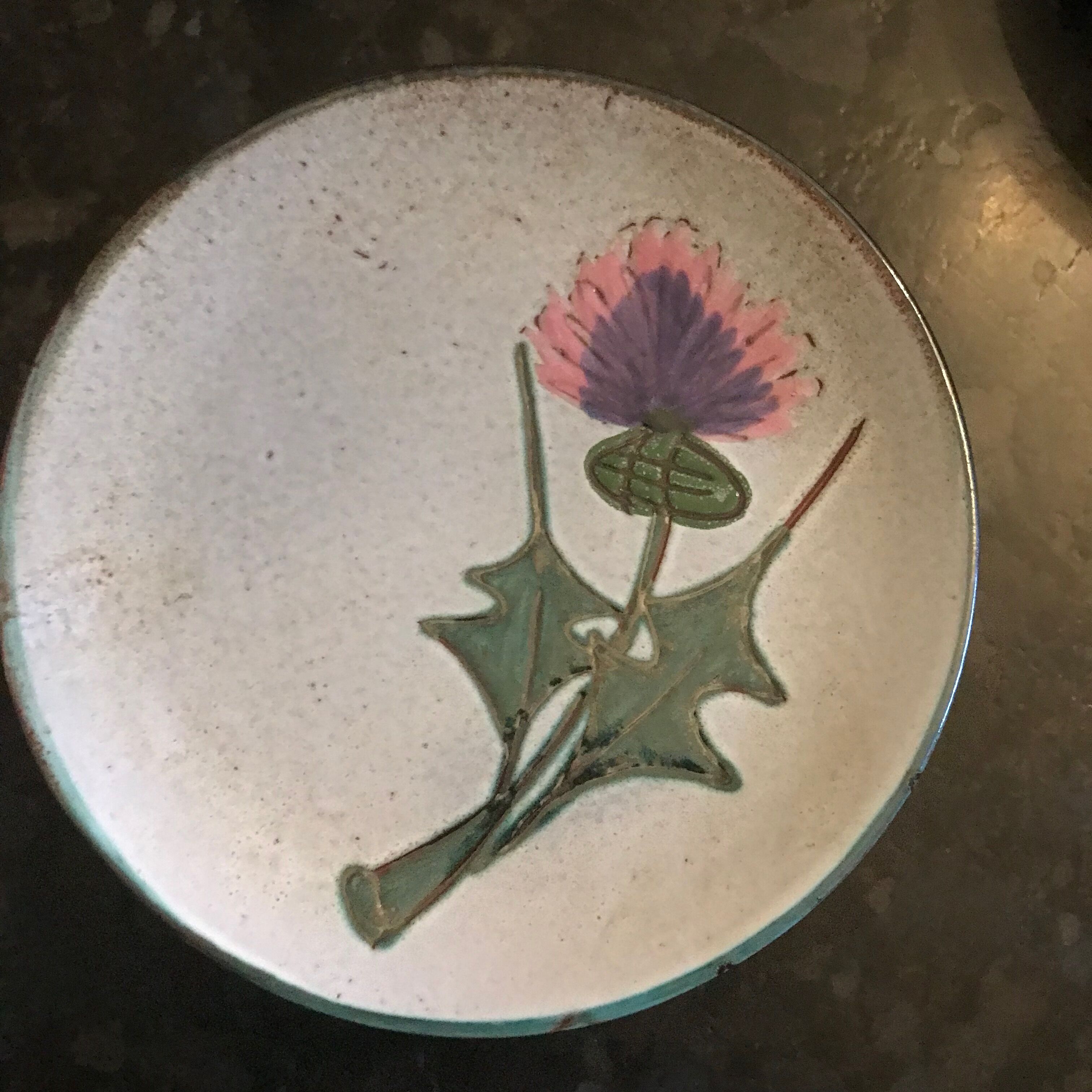 Pop-up Christmas 2022 Set of 6 sandstone plates mid-twentieth