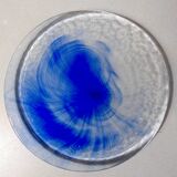 6 assiettes bleu cobalt Bormioli Rocco