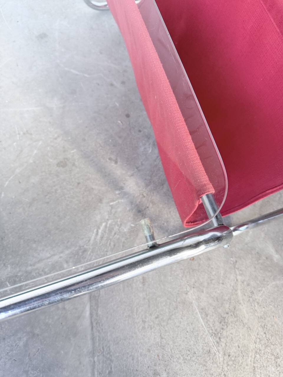 Table basse moderniste Bauhaus en acier tubulaire