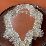 Crystal and Murano glass mirror
