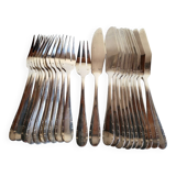 12 silver-plated fish cutlery sets by Argental