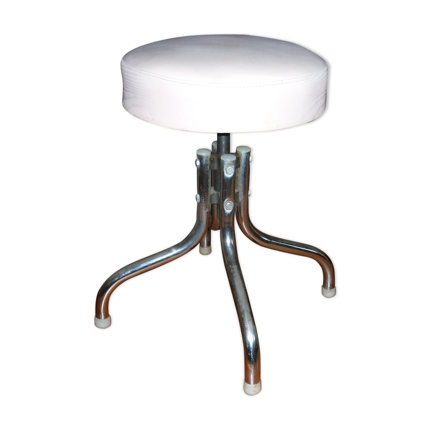 Stool with screw style vintage industrial