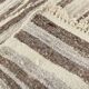 8x10 Beige & Light Brown %100 Wool Handmade Striped Kilim Rug, 232x291 Cm