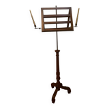 Double candlestick desk in brass, Louis XVI style. Late 19th century.