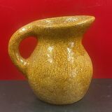 Céramique contemporaine pichet moderniste très lourd à identifier H 16,5 cm