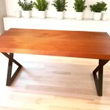 Table en sipo (bois massif) artisanale
