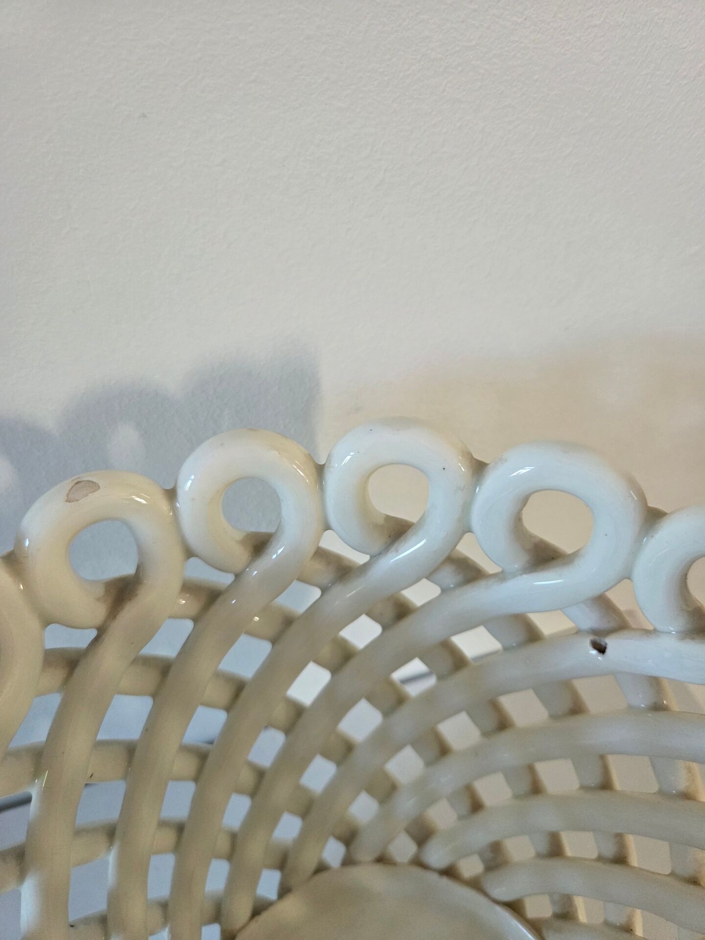 Woven ceramic plant pot