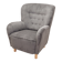 Fauteuil gris, design scandinave, production : Danemark