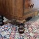 Victorian English commode from the 19th century in mahogany.