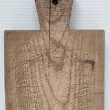 Cutting board solid wood patinated thick early twentieth century