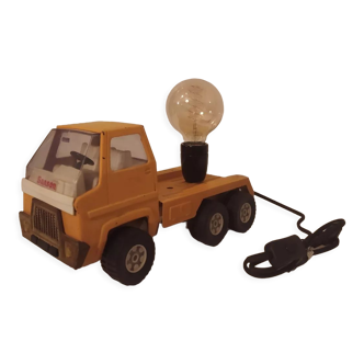Lampe jouet camion Sanson vintage en métal