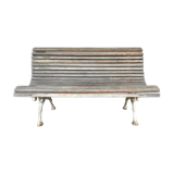 Garden bench - cast iron base and wooden slats
