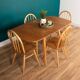 Retro Blonde Ercol Model 383 Dining Table & Four Model 370 Windsor Kitchen Dining Chairs