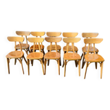Set of 10 Luterma Banana model chairs