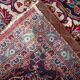 Antique Kashan wool rug, medallion & allover floral, crimson & navy, c. 1920s — 283 × 384 cm — 1C1279