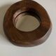 1970 brutalist mirror in elm by Richard Lecompte dlg A. Noll popular art
