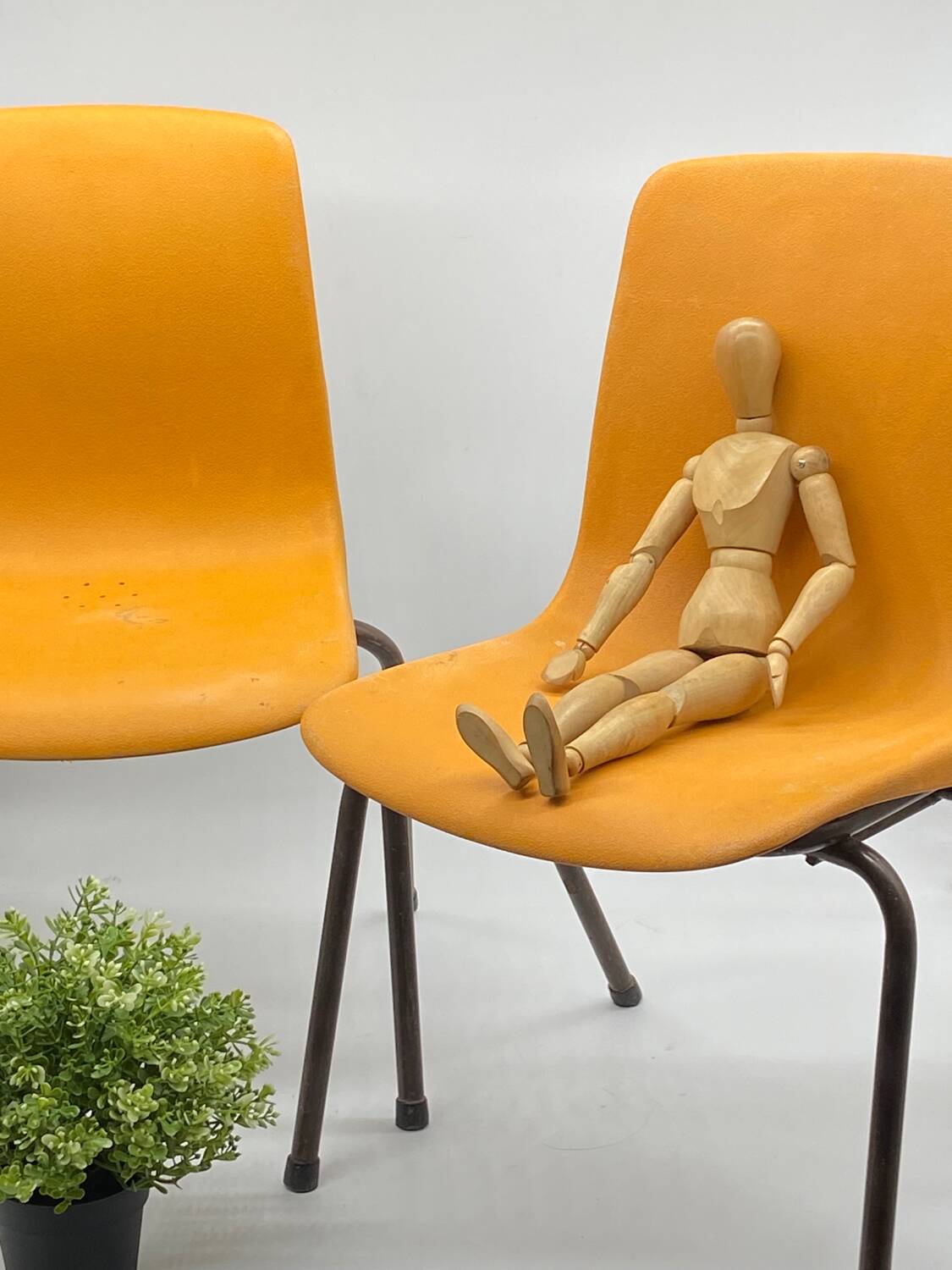 Duo of vintage chairs, children, schoolchildren, 🧡Grofilex 90's