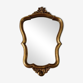 Petit miroir doré classique