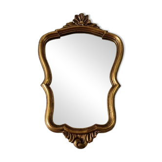 Petit miroir doré classique