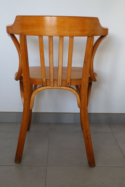 Baumann light beech armchair