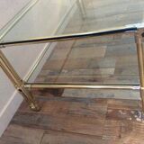 Gold metal coffee table from the 60/70