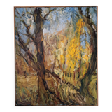 Old oil painting on canvas - Leo Maillet 1966