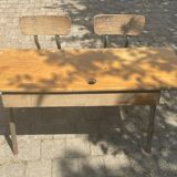 Bureau double d'écolier