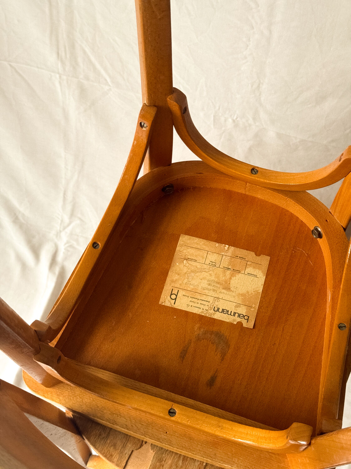 Set of 2 vintage Baumann bistro chairs