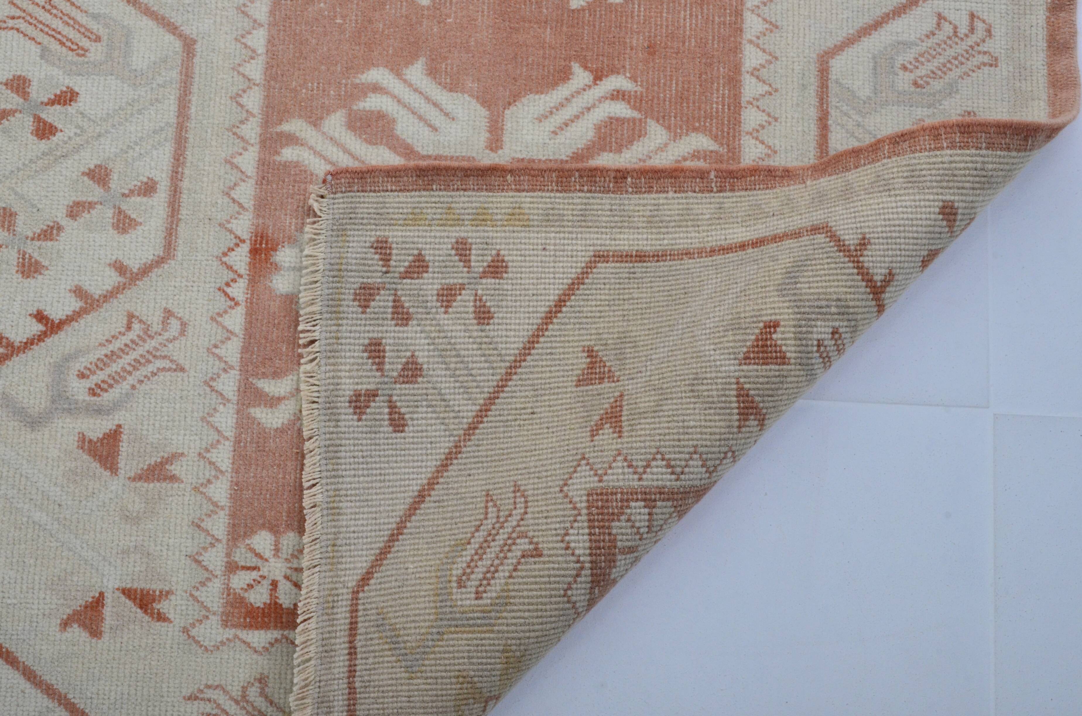 Vintage Oushak Runner Rug sku 3537