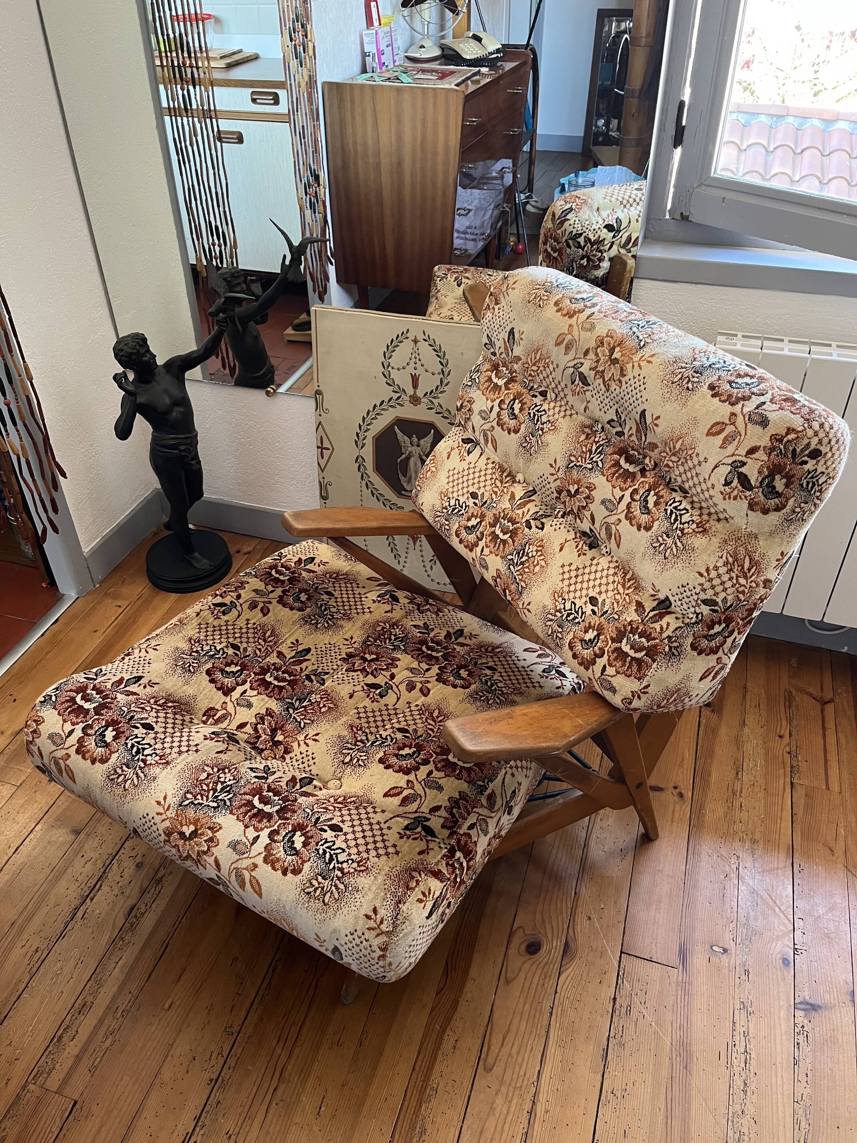 Scandinavian compass armchair