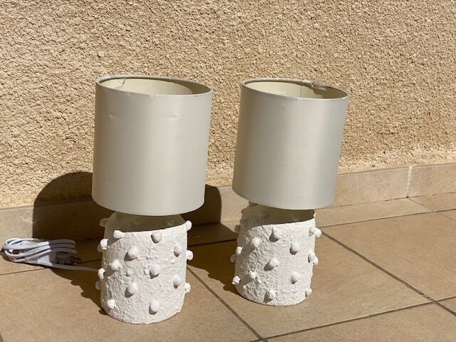 Pair of repainted vintage vases