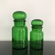 Lot de 2 bocaux en verre vert
