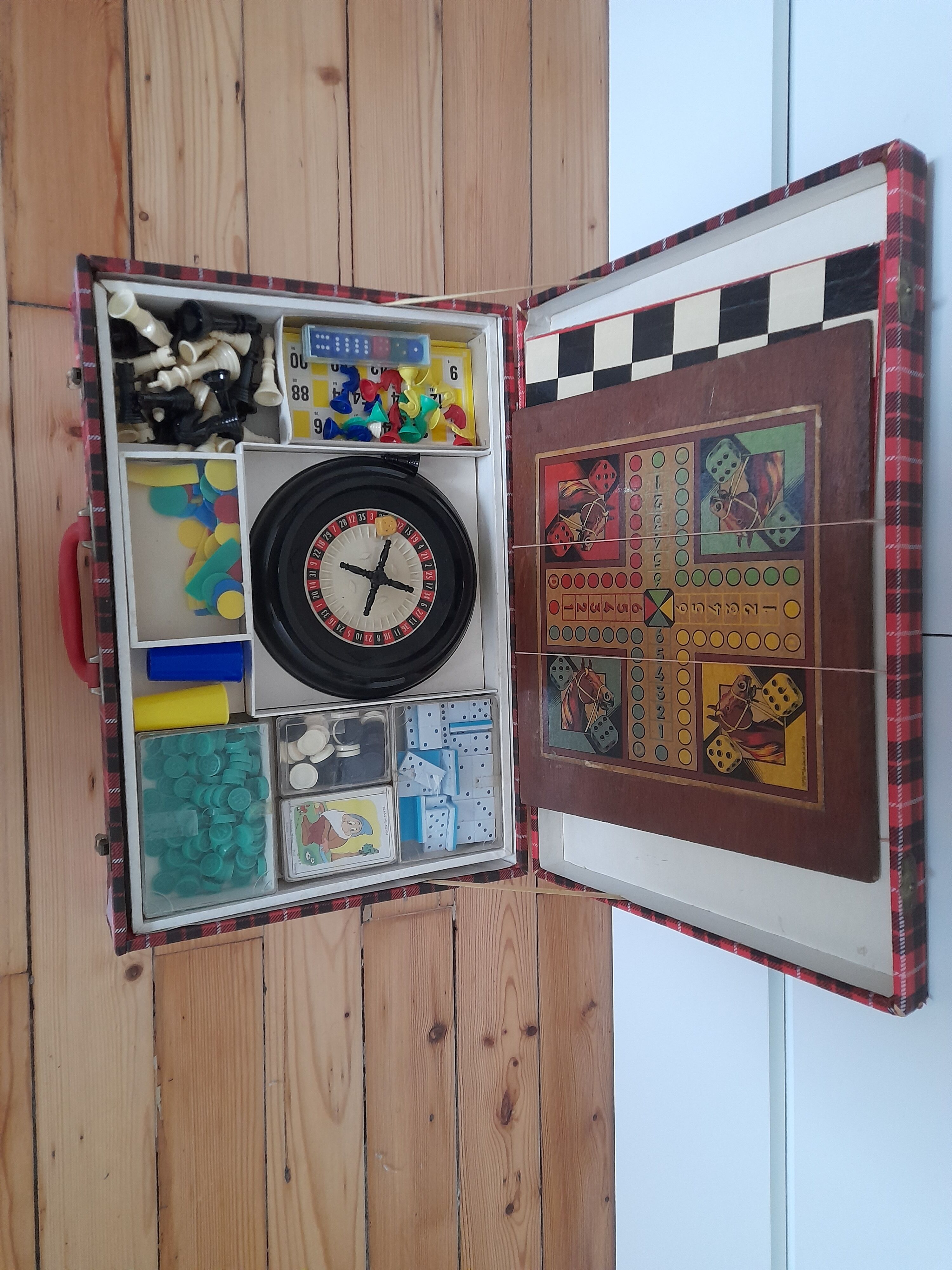 Board game briefcase, 60s