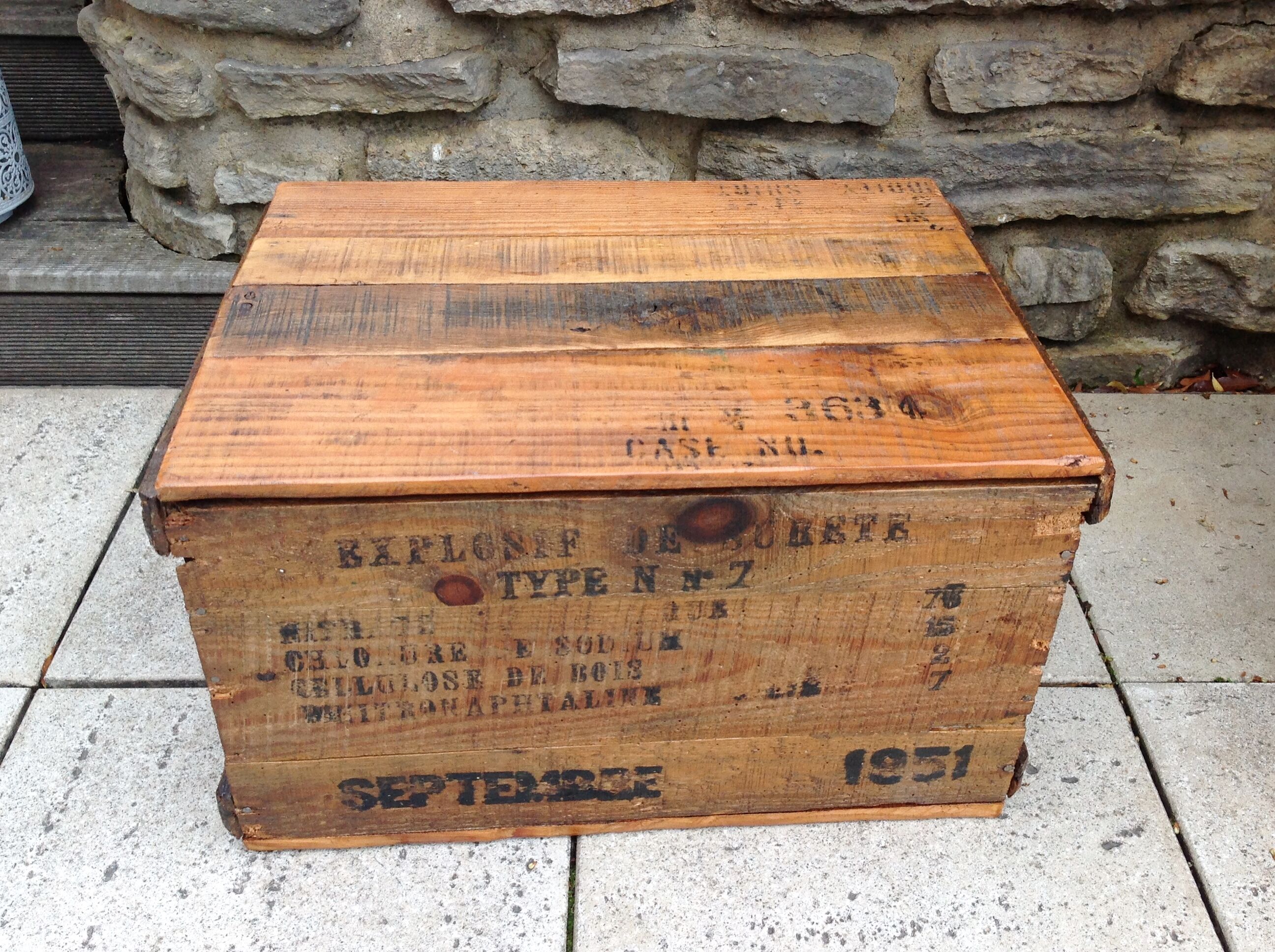 Old wooden crate explosive industrial style 50