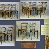 Suite 5 chairs bistro J-J KOHN 1910 ca