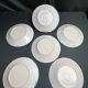 Série 6 assiettes faïence décor coq XXème