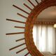 Wicker sun mirror