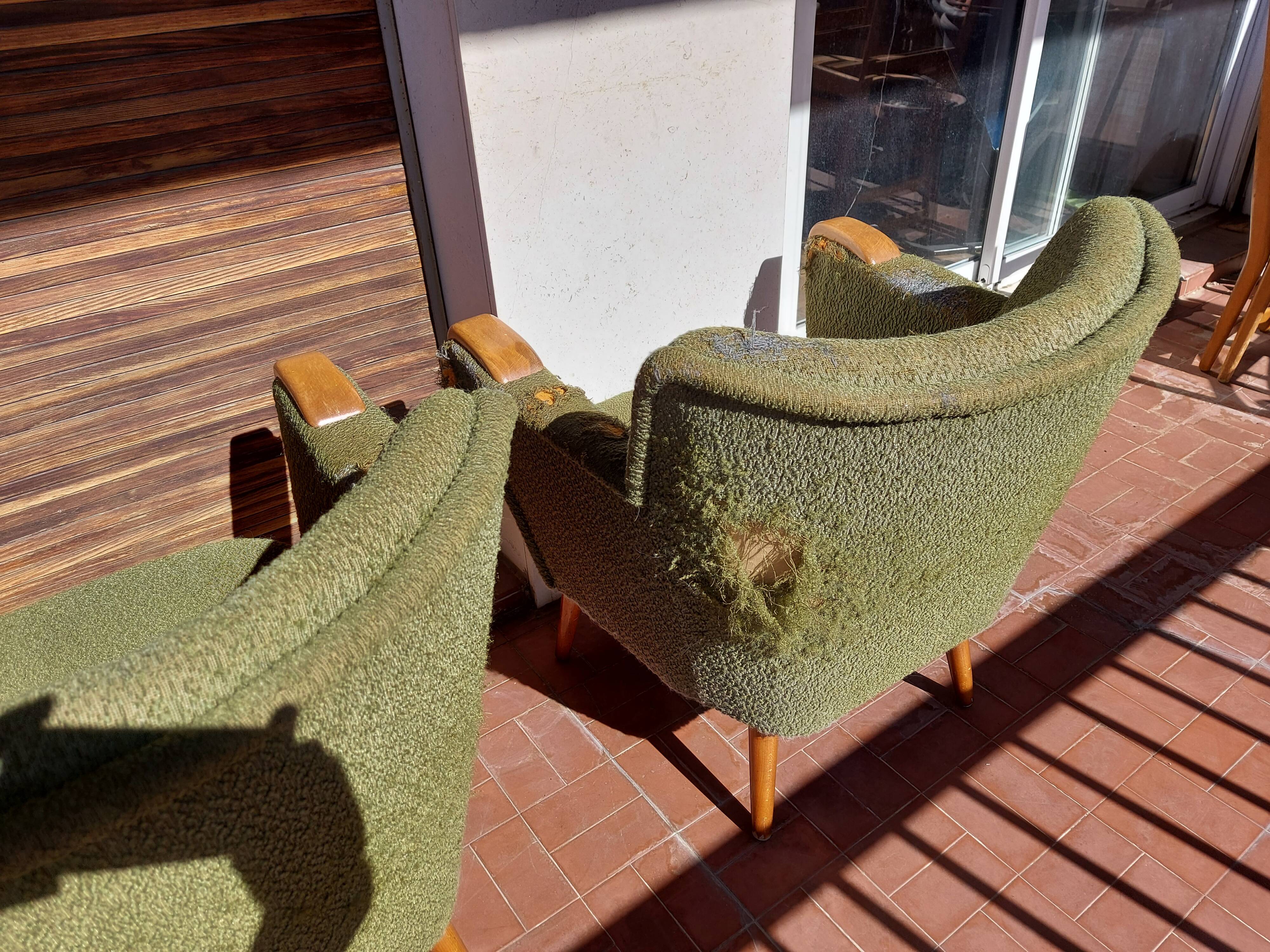 Two authentic vintage auteuils