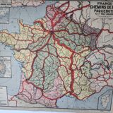 School map vidal lablache mezieres france railway - liners