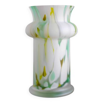 Vase en verre d'art moderne du milieu du siècle, années 1980, Pukeberg, Suède