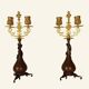Pair of Japanese-style Candelabra by Ferdinand Barbedienne and Edouard Lievre.