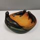 Dish with sea lions hand painted by Ipsen's widow, Denmark 1930s.